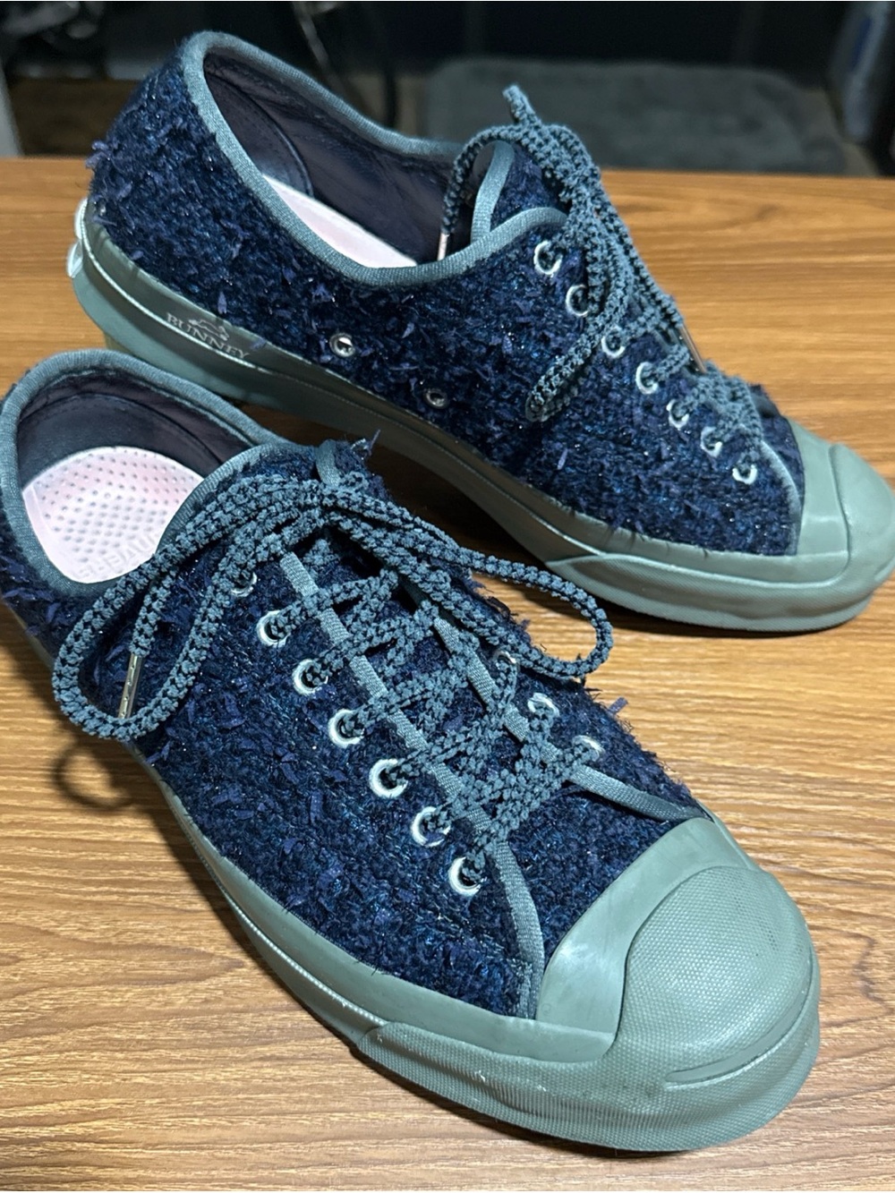 Converse x Bunney JP Jack Purcell Signature Ox Low Top Shoes Sneakers Blue Men 9